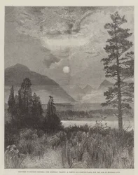 Schizzi in British Columbia, le Valli del Kootenay, un famoso vecchio campeggio, ora il sito di Kootenay City